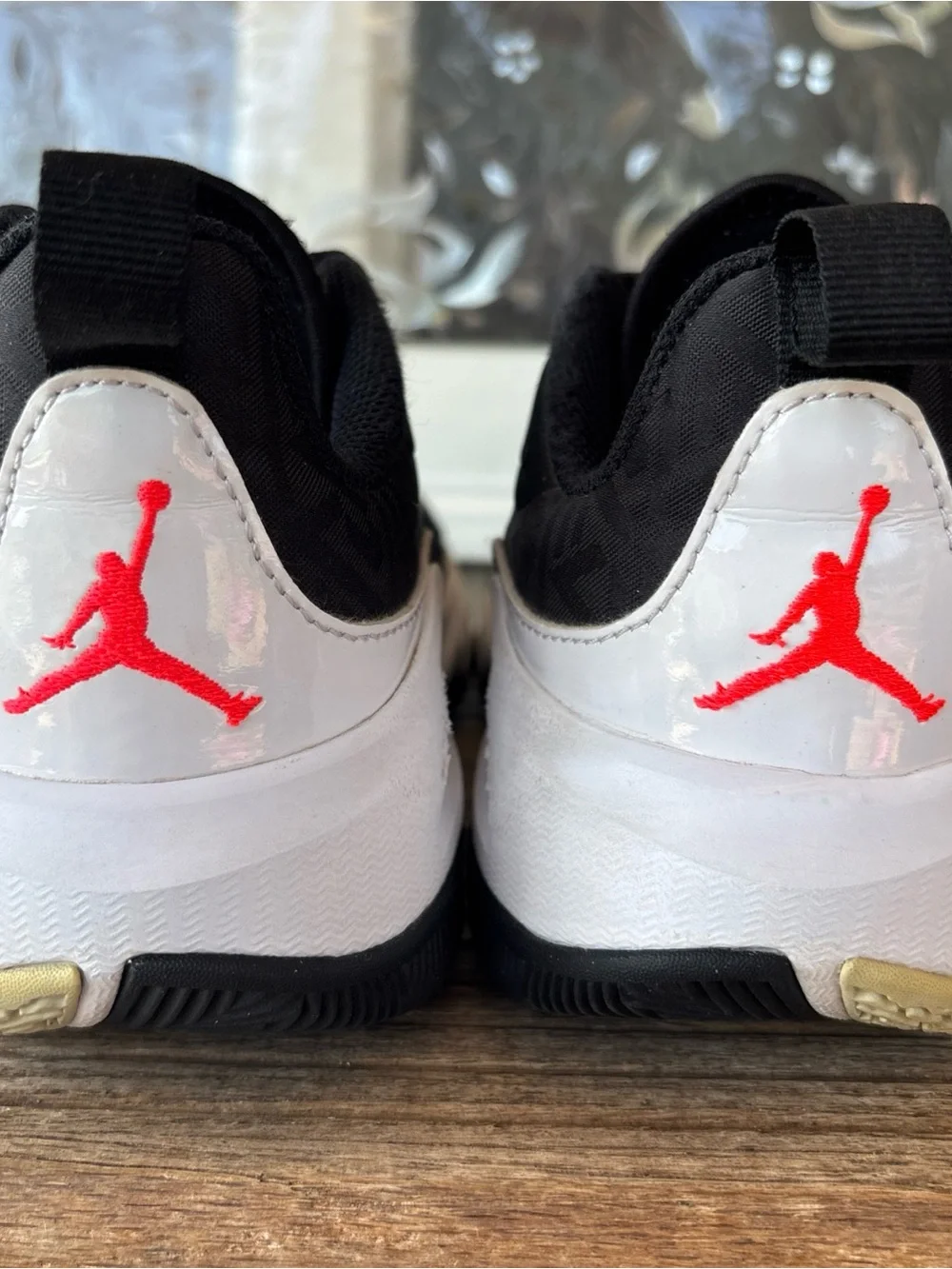 Jordan Kids Black/Red/White Basketball Sneakers